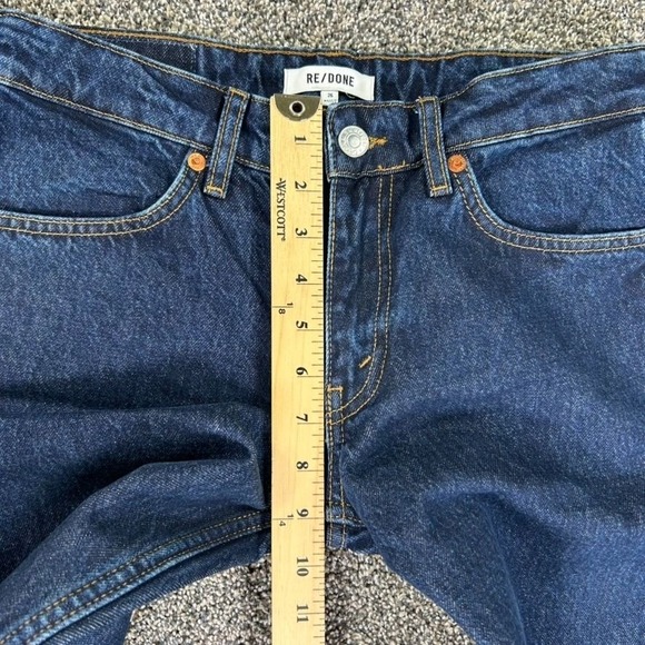 NEW Re/Done 70s Low Rise Straight Denim Jeans Womens 26 Heritage Rinse Casual - Picture 13 of 16